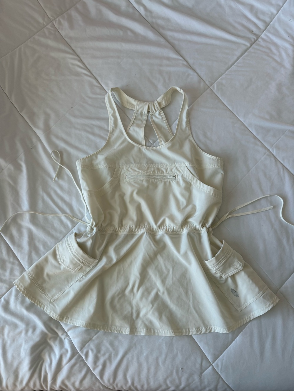FP Movement by Free People Cream Racerback Mini Dress